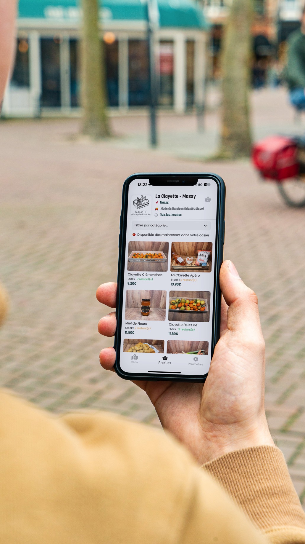 Commande personnalisée - Appli Click and Collect