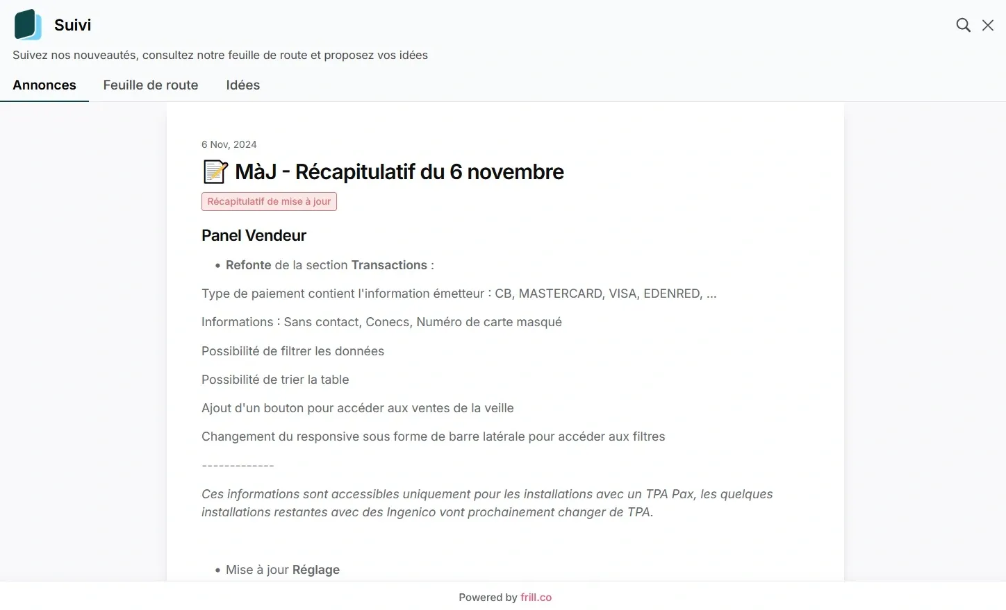 Annonces de l'outil d'idéation MonCasierFrais.fr