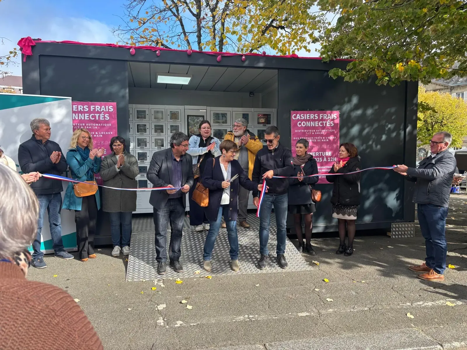 Inauguration des casiers réfrigérés connectés et multivendeurs de C'de Chez Nous à Guéret