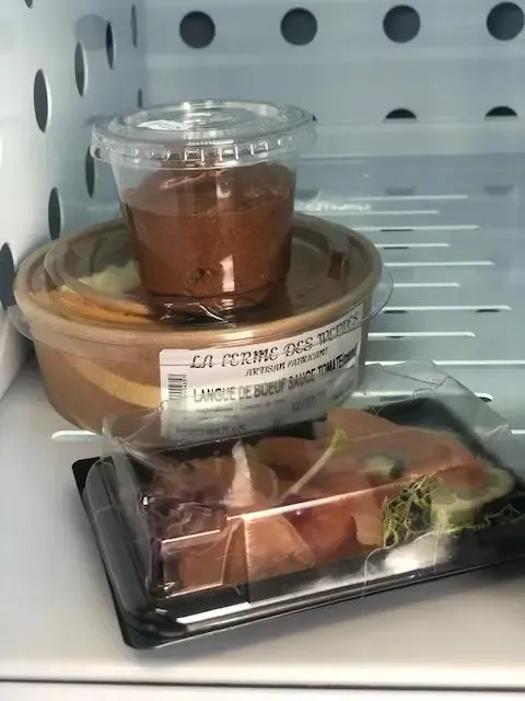 Distributeur de plats préparés - menu du jour