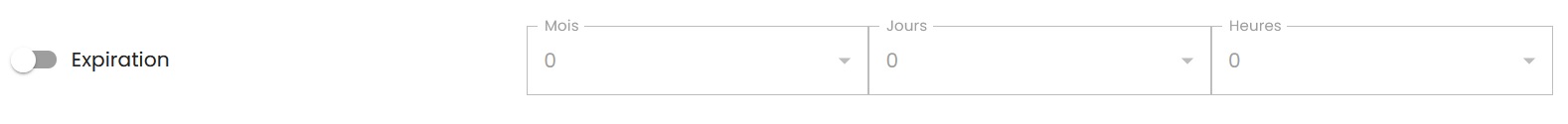 Bouton Expiration sur l'application vendeur de MonCasierFrais.fr