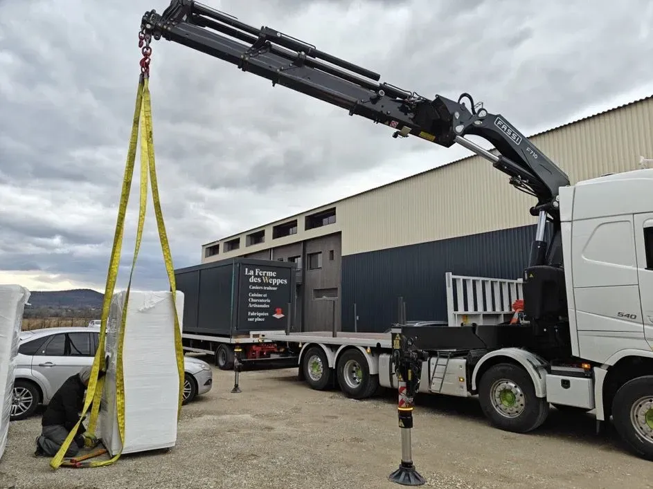 Installation de kiosque alimentaire pour distributeur automatique à la ferme