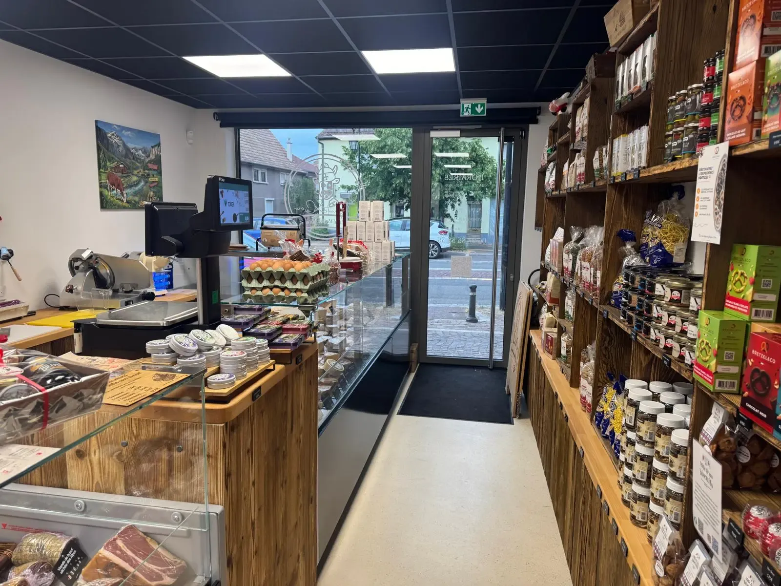 L'intérieur de la boutique de L'Épicerie Gourmande