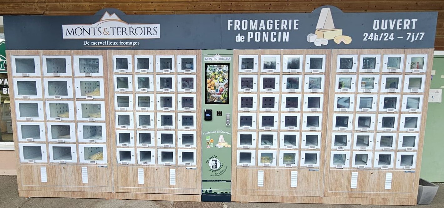 Nouveaux casiers réfrigérés de Monts & Terroirs à Poncin